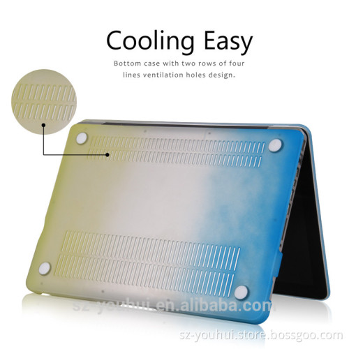 Wholesale Ultra Slim Rainbow Case Protective Cover for Macbook Pro 13.3'
